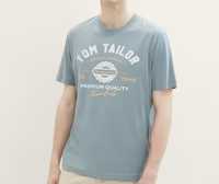 T-shirt azul acizentado nova  |TOM TAILOR|