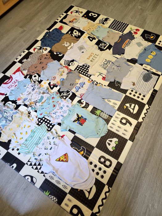 Ubranka zestaw paka 74cm dla chłopca