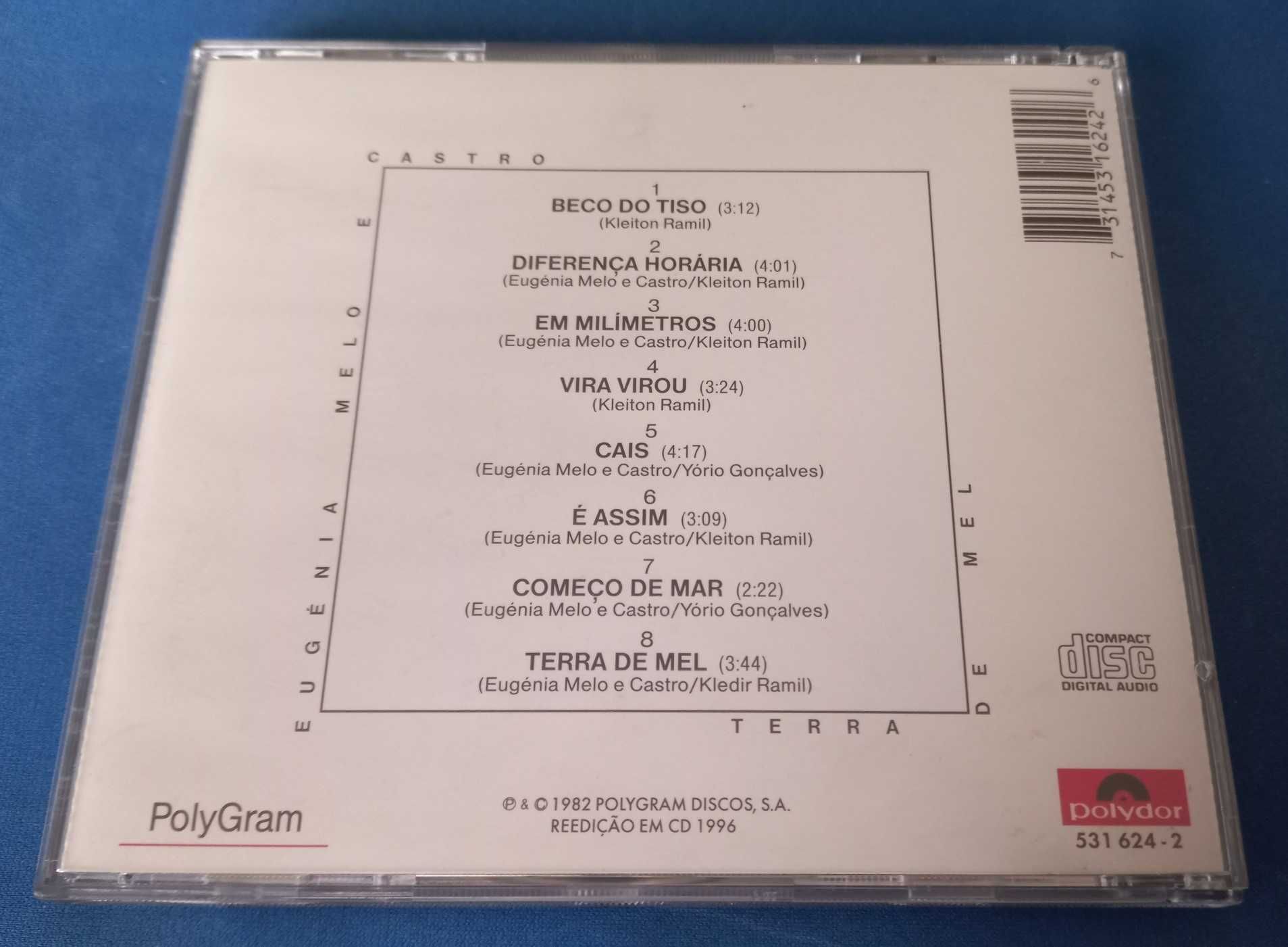 CD - Eugénia Melo e Castro - Terra de Mel