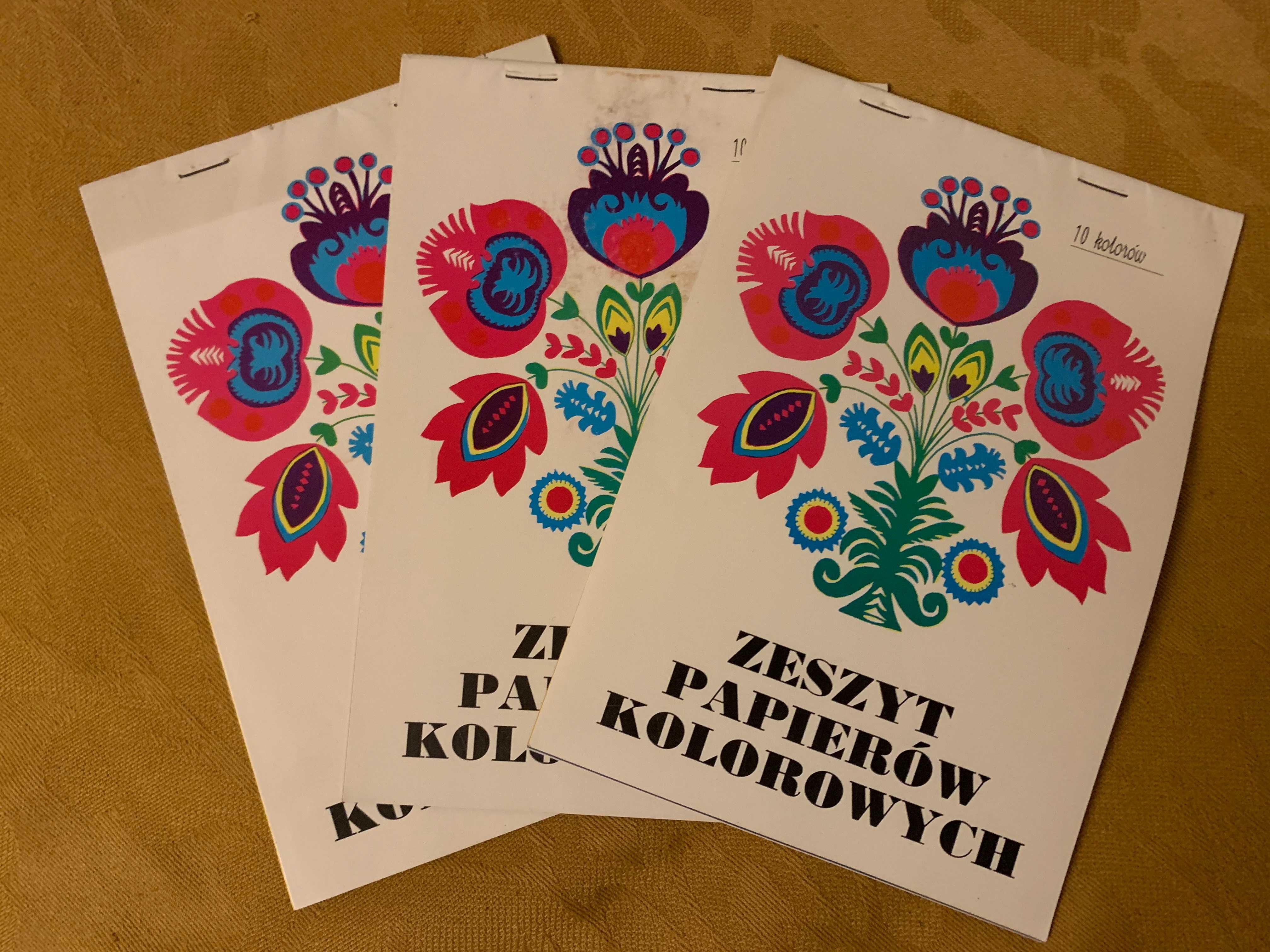 Zeszyt A5 papierów kolorowych 3 sztuki vintage