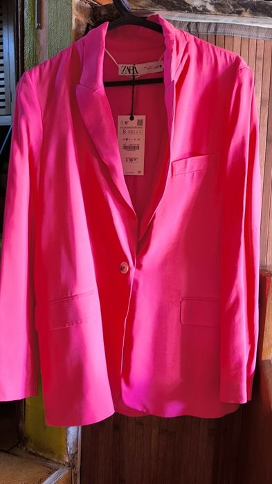 Blazer novo rosa choc