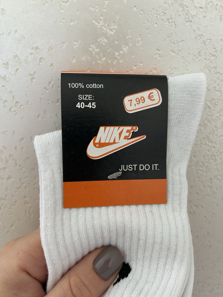 Високі шкарпетки Найк 12 пар 275 грн Унісекс 100% коттон Nike