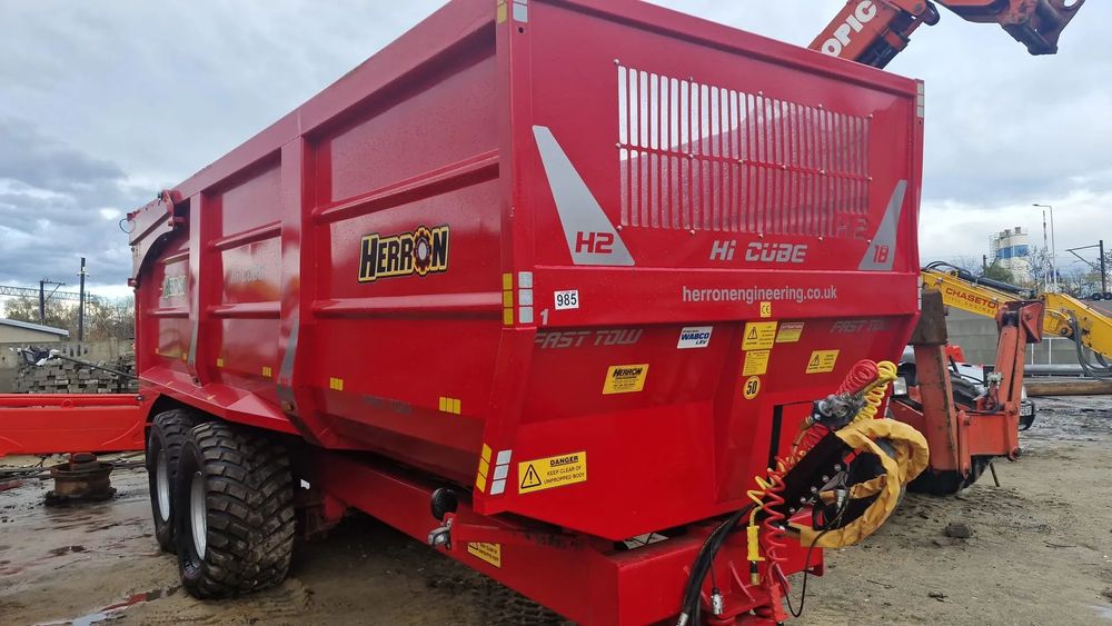 Herron H2 18 ton  Nowa 2025 / przyczepa rolnicza, przyczepa do kukurydzy, skorupowa