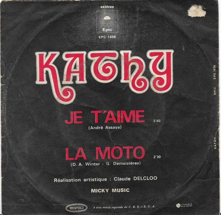 Kathy - - - - - Je T'Aime - - - - - Single
