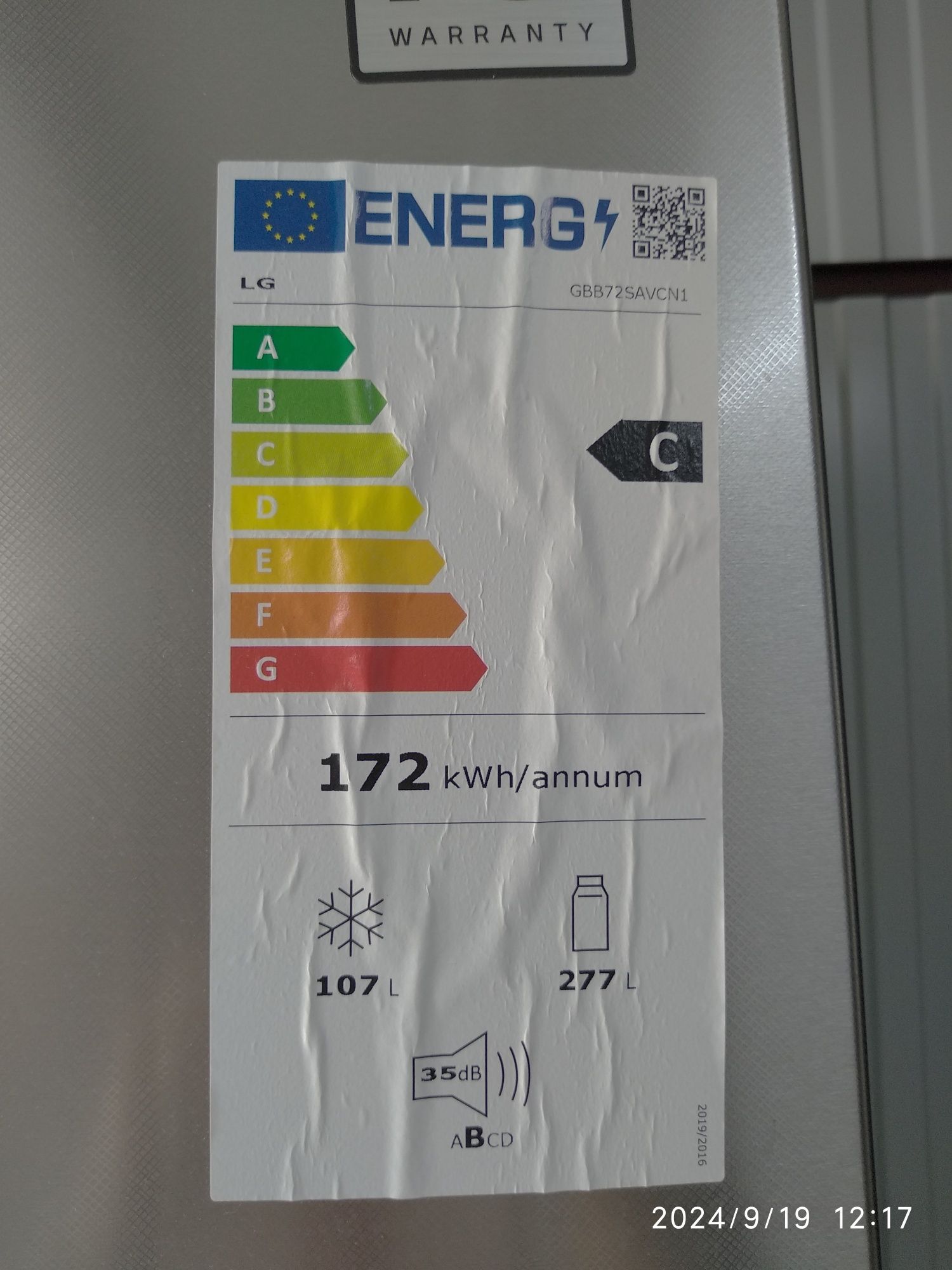OUTLET Janki ul Wspólna 6 Lodówka LG GBB72SAVCN1