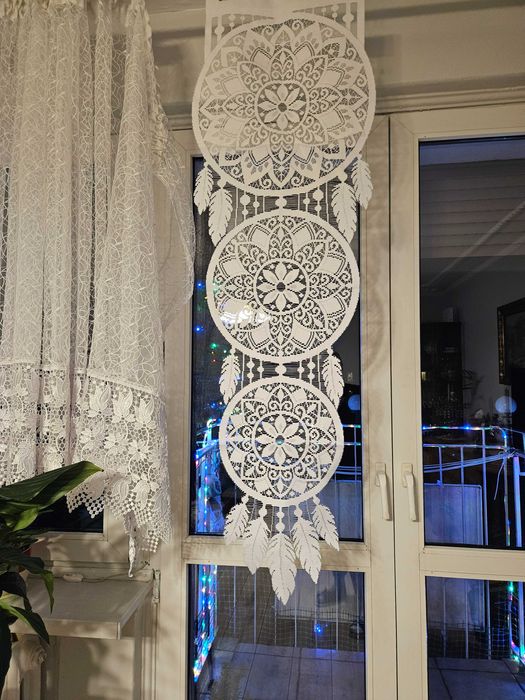 Panele okienne 45 x 140 cm łapacz snów dekoracja okno 2 sztuki