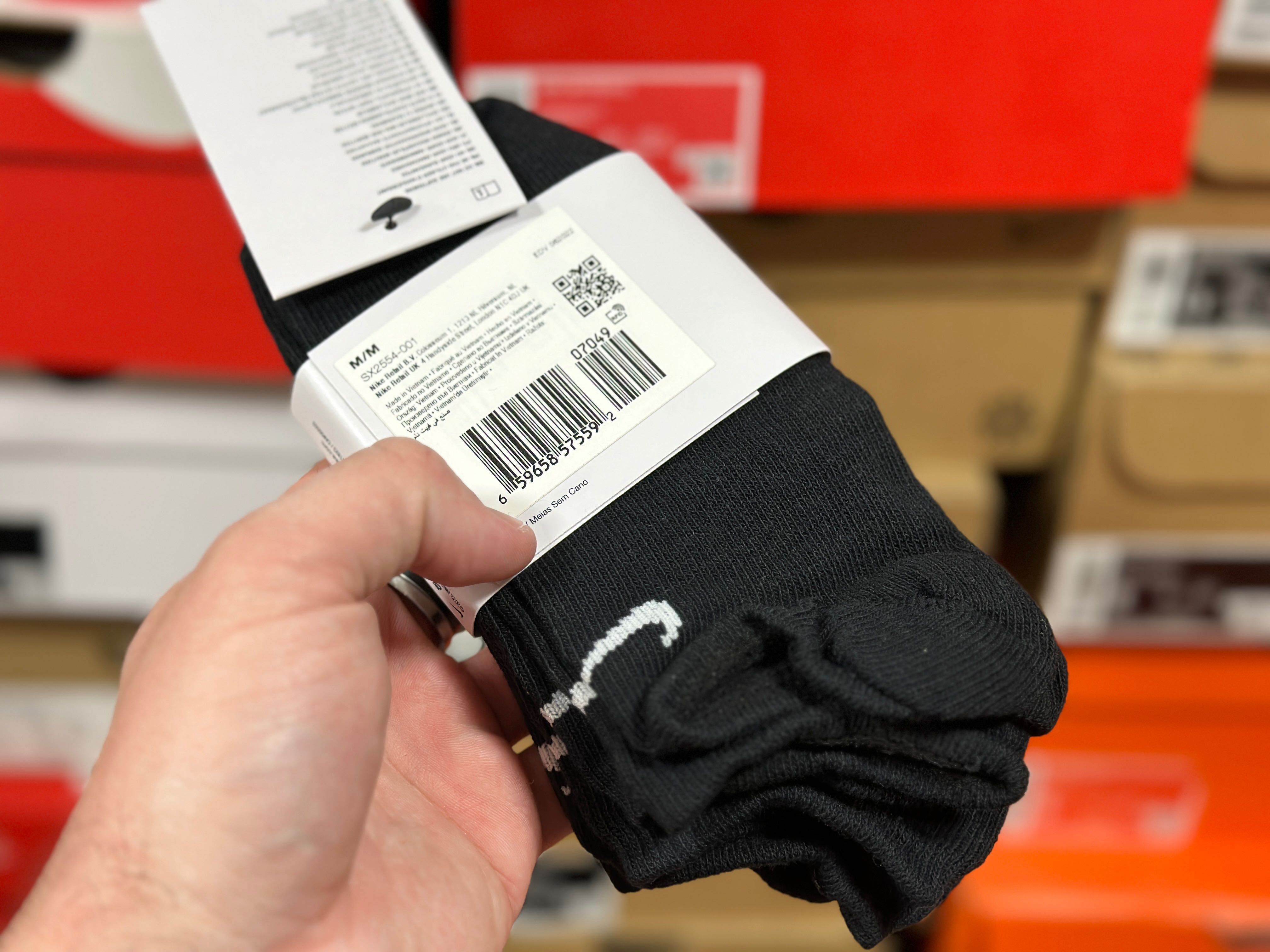 Шкарпетки Nike Lightweight No Show SX2554-001 носки черные 3 пары