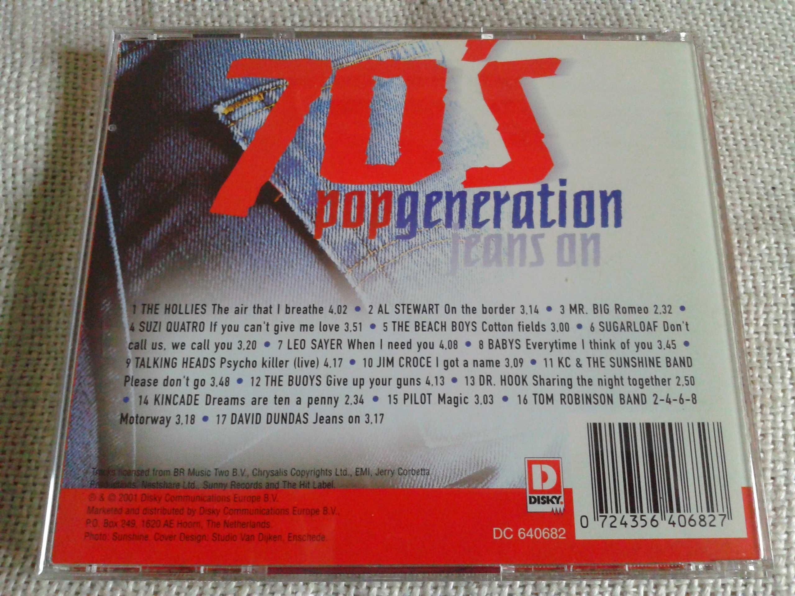 70's Pop Generation - Jeans on  CD