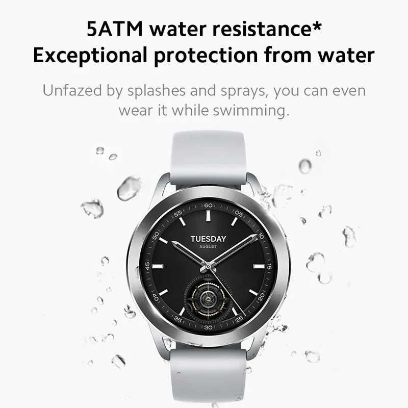 ⇒ Xiaomi Watch S3 (black) - умные смарт часы с 1.43", звонки, NFC