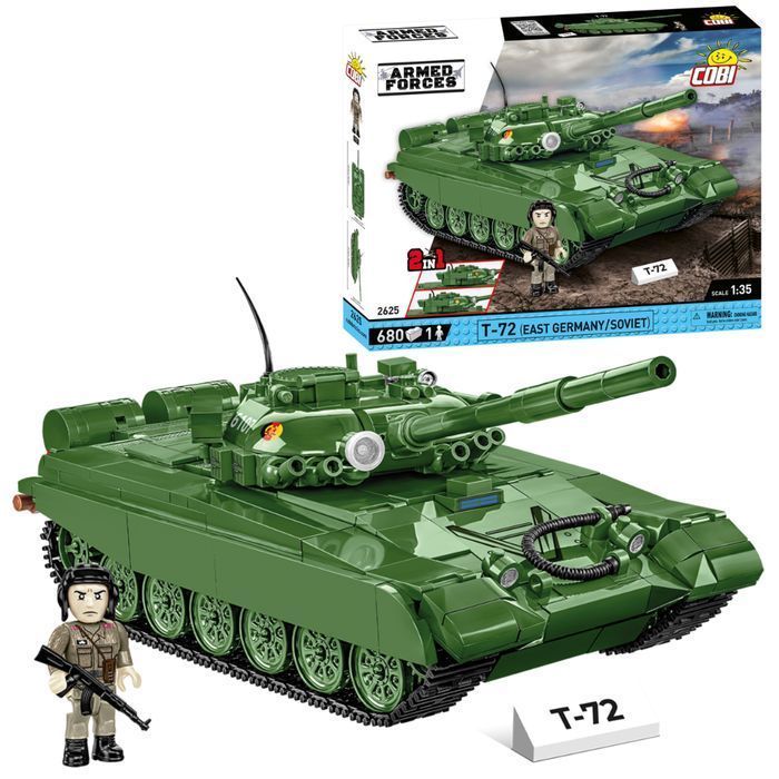 Klocki Cobi 2625 Czołg T-72 East Germany/Soviet Armed Forces 680 El