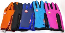 Лыжные вело спортивные перчатки Windstopper сенсорные неопрен