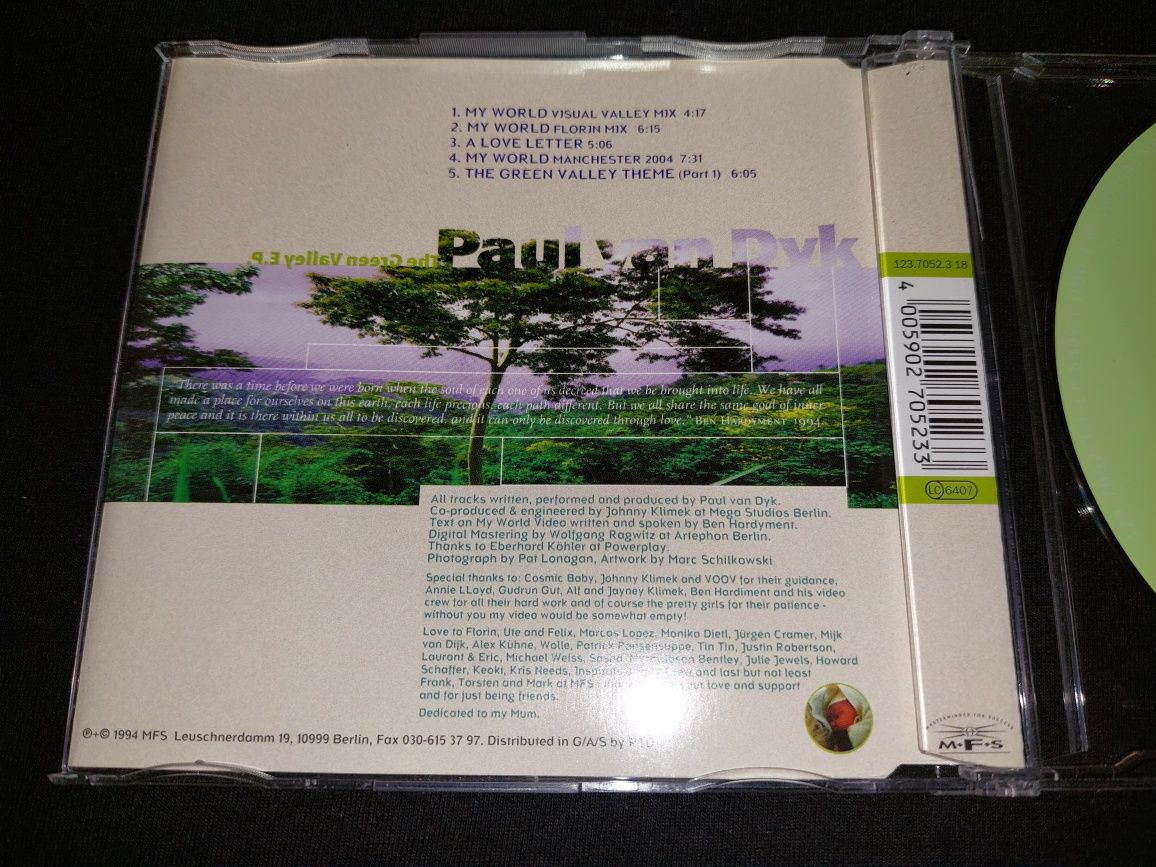 Paul van Dyk The Green Valley E.P. CD 1994