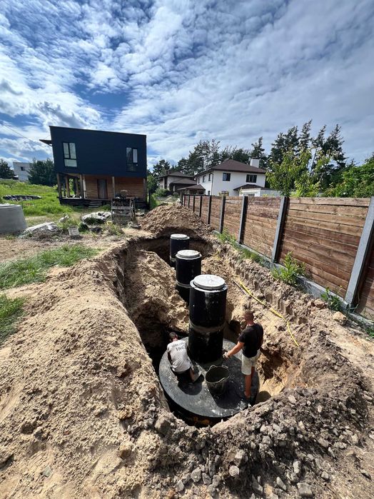 Септик, вигрібна яма, траншеї | Повний цикл робіт під ключ