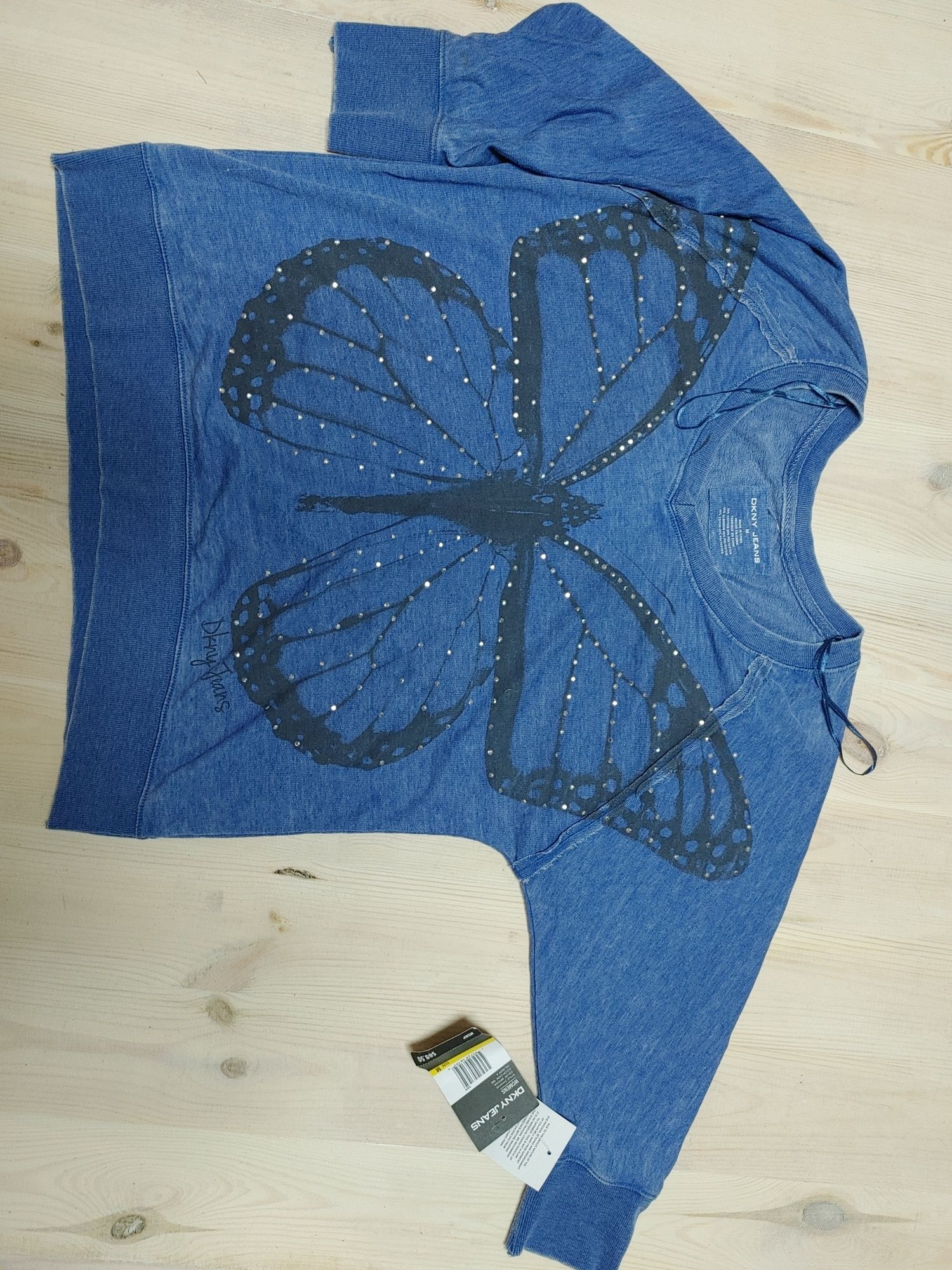 Bluzka DKNY M  z motylem
