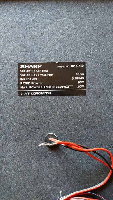 Колонка Sharp CP-C410

MODEL NO. CP-C410

SPEAKER SYSTEM