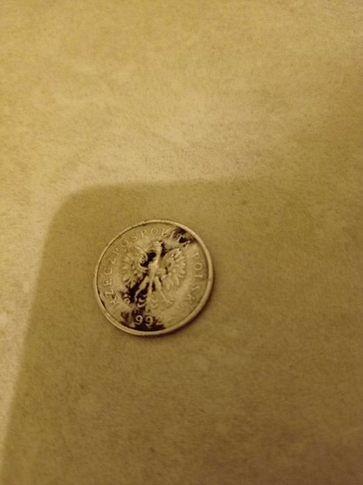 Destrukt menniczy 1 złoty z 1992