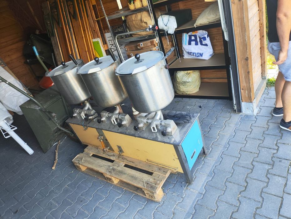 Zestaw kotłów przechylnych Promer garnki kuchnia gastronomia