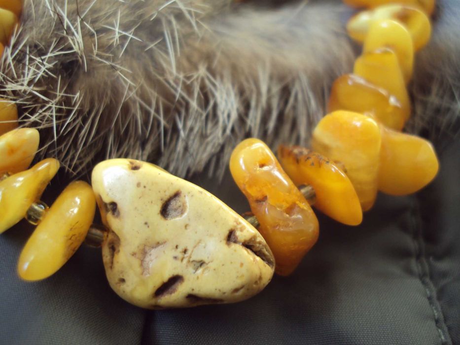 Bransoletka z bursztynu