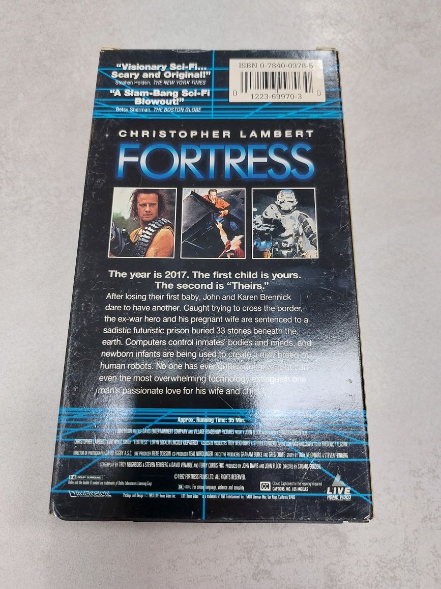 Fortress. Kaseta vhs