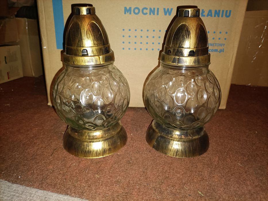 Znicze szklane bez wkładów