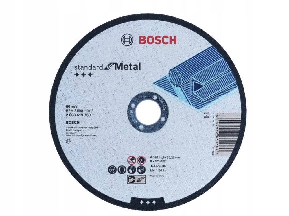 Tarcza tnąca do metalu 180x1,6x22,23 Bosch