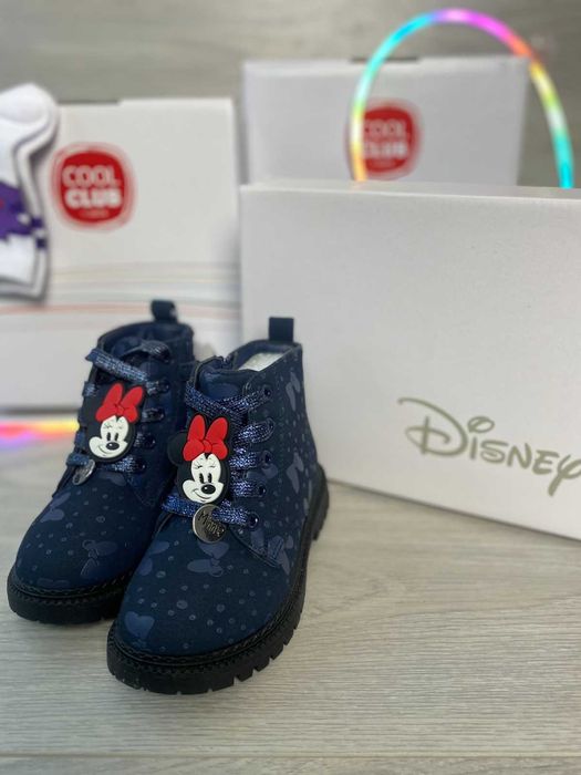 Чобітки для дівчинки демі 27 р Disney темно сині