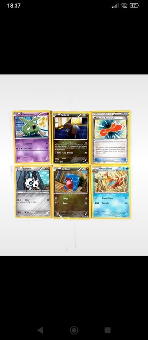 6 cartas Pokémon