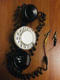 Телефонна бакелітова трубка з диском радянська
