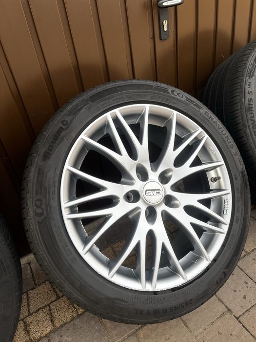 CMS 18 Felgi z oponami 245/45 letnie komplet aluminiowe 5x108 citroen