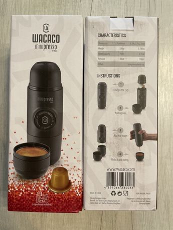 Minipresso GR от WACACO®" Минипрессо МК Портативная эспрессо машина дл