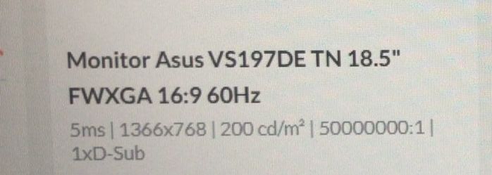 Monitor Asus como novo