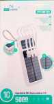 Power bank Solar 5000 mAh usb, micro usb, type-c, lightning