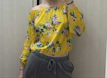 Bluzka w kwiaty oversize Sinsay rozm. M