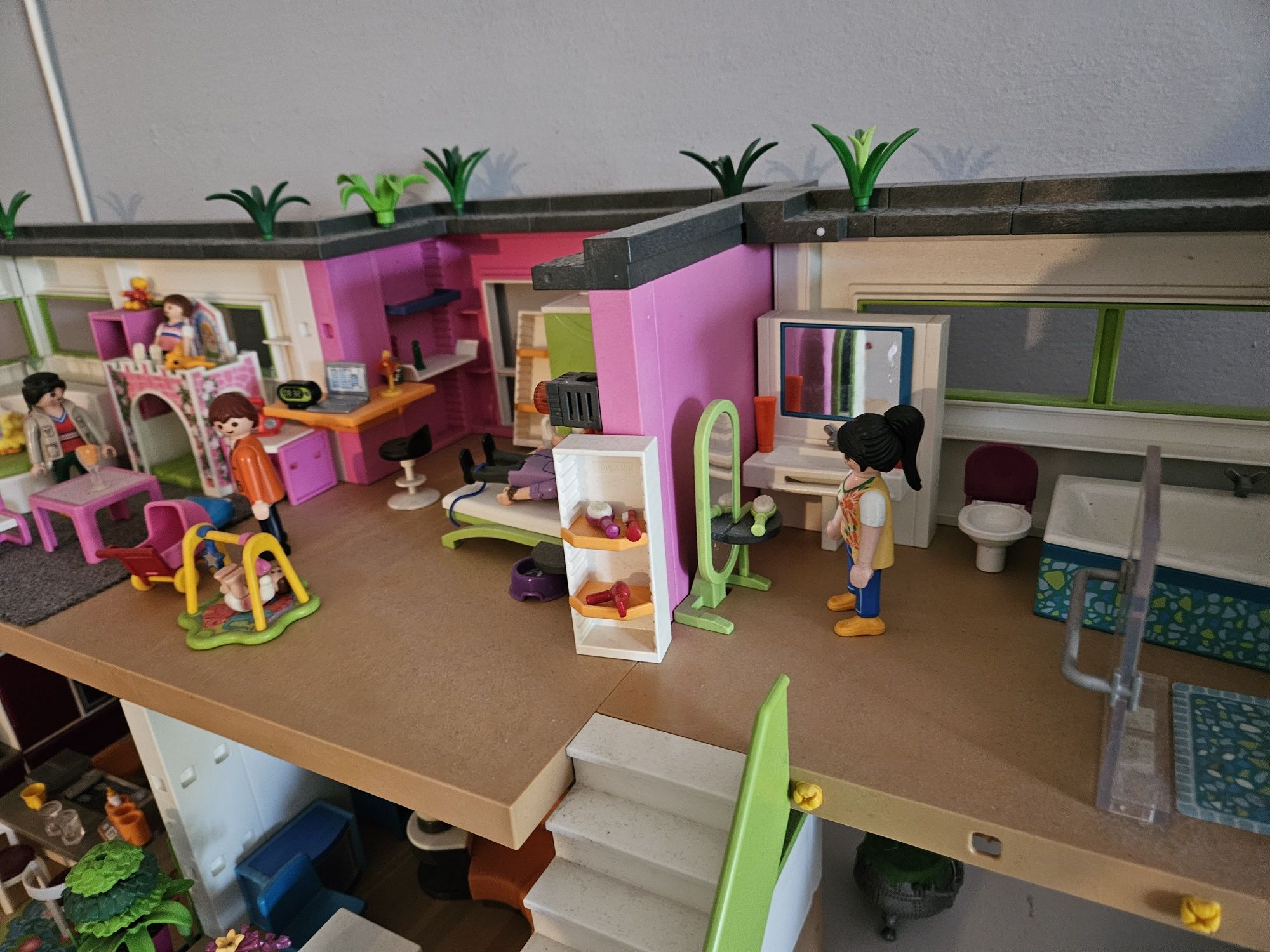 Nowoczesna willa playmobil  duzy dom playmobil plus kamper