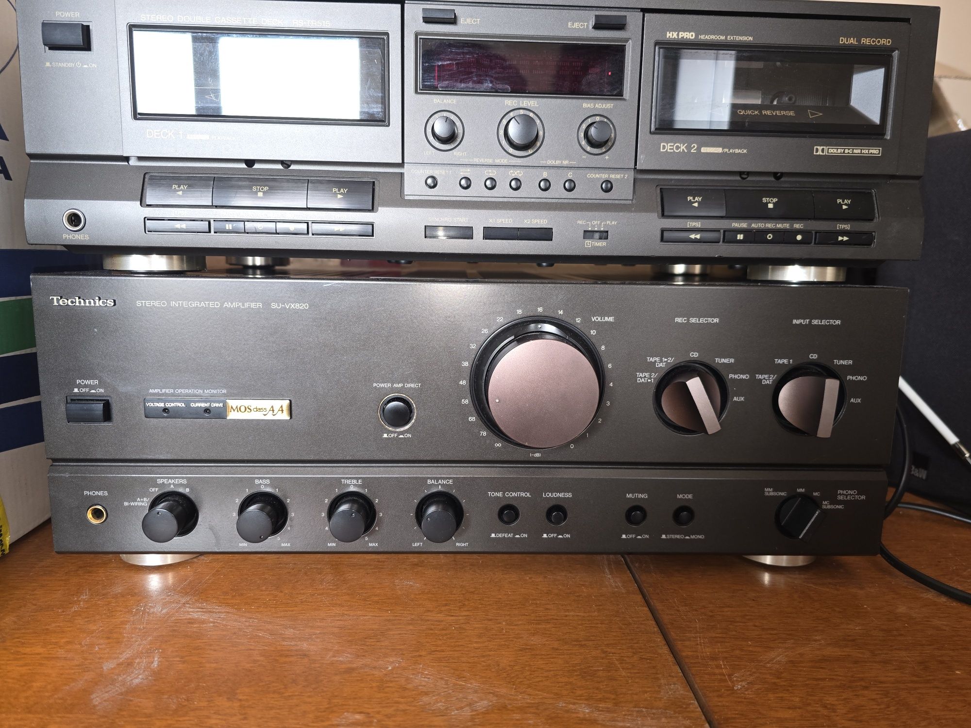 Mocny wzmacniacz Technics su-vx820 100w na kanał w 8ohm, po serwisie!
