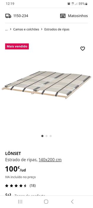 Estrado casal ikea