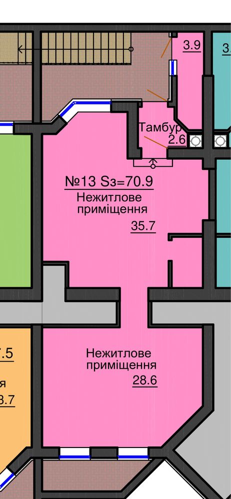 Продам помещение центр аллея ул. Радисна 4 Софія Резиденс от Мартынова