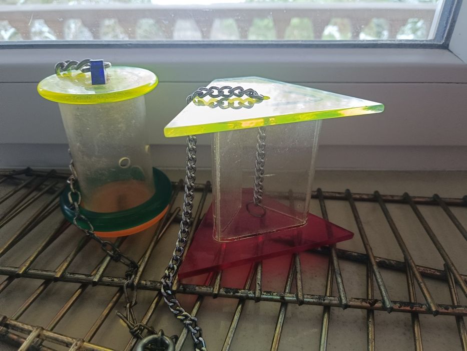 Interaktywny karmnik dla ptaków 2 szt i drabinki