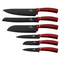 Noże kuchenne zestaw 6 sztuk nóż szefa noży do kuchni tasak do mięsa