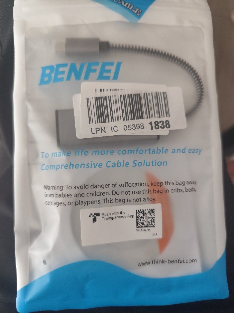 Przejściówka z USB-C na Ethernet BENFEI Gigabit