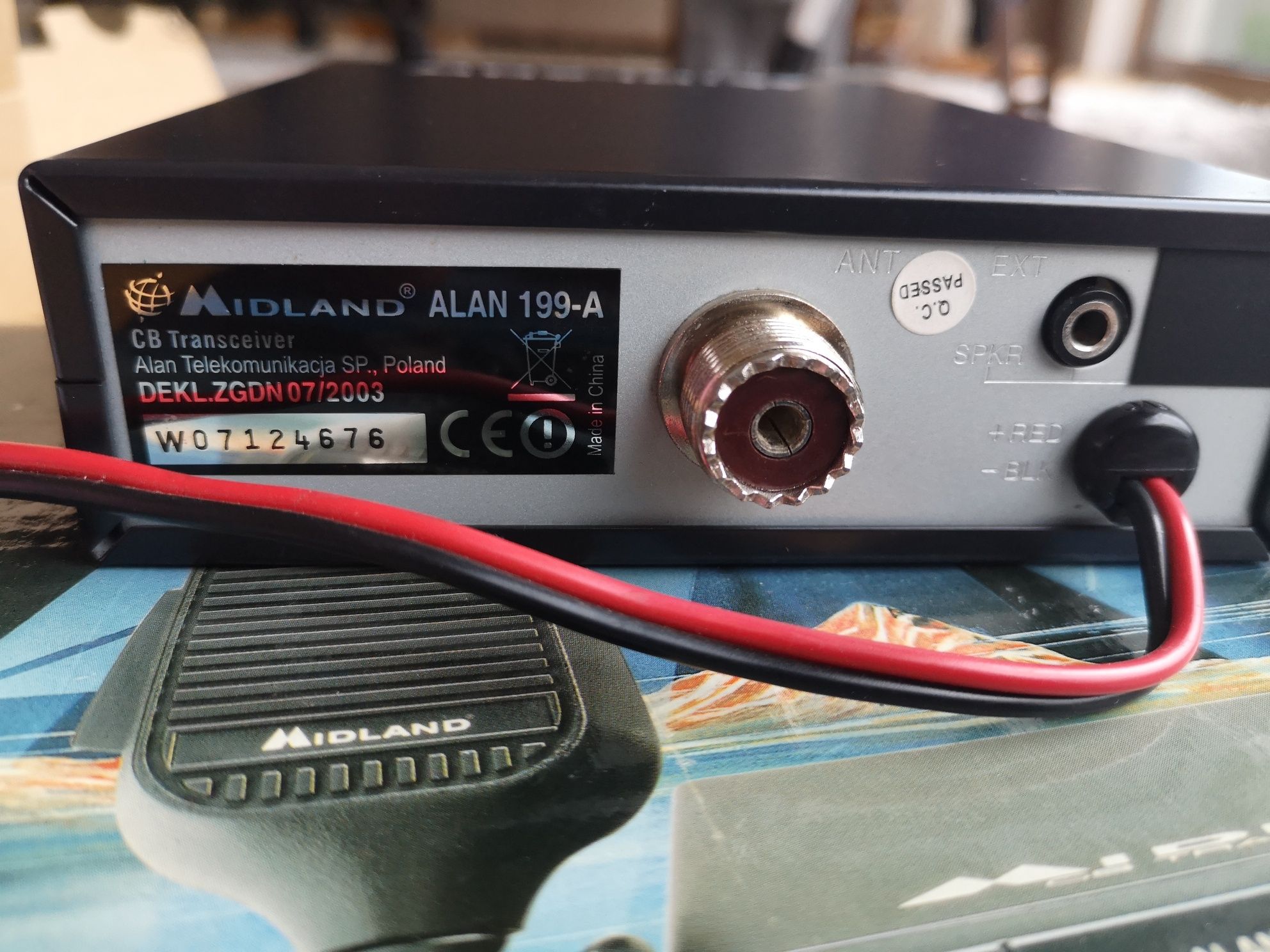Alan 199-A Midland CB Radio Super Stan Org Opakowanie Instrukcja BDB