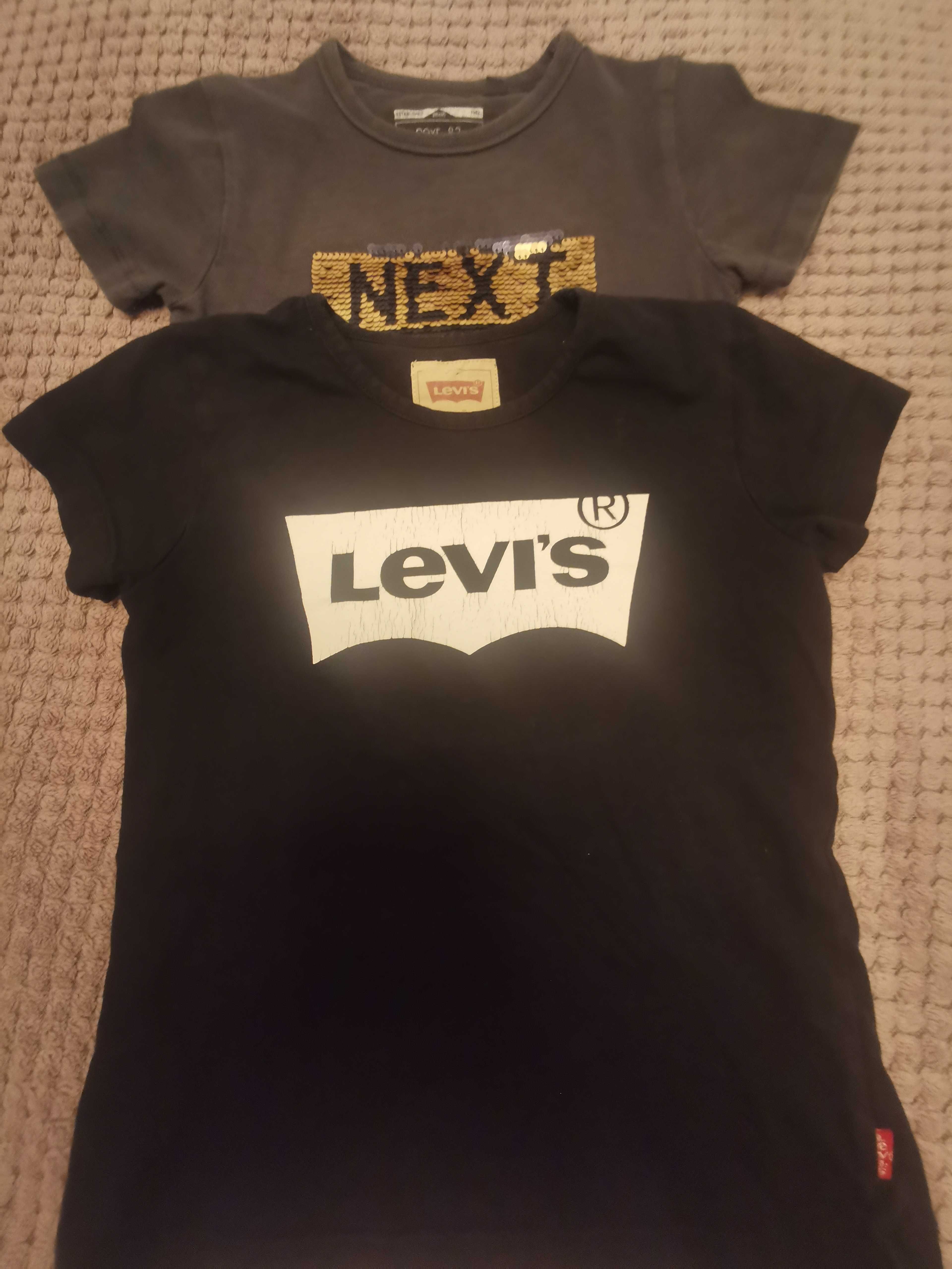 Koszulki chłopięce Levi's i Next 98/104 cm