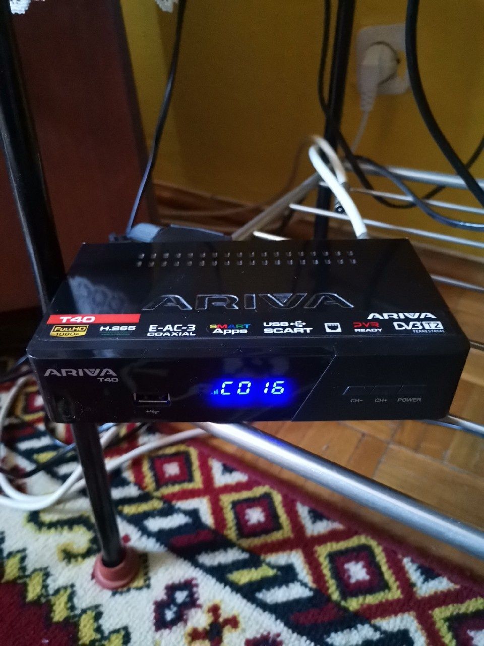 Ferguson Ariva T40 DVB-T2 H.265 HEVC dekoder tuner sprawny, z RJ-45