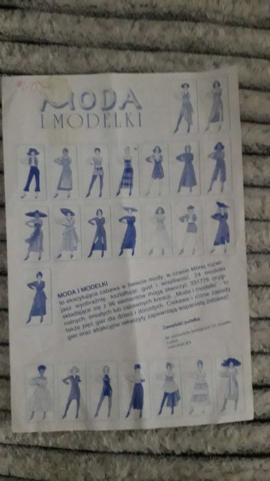 Gra układanka "Moda i modelki".