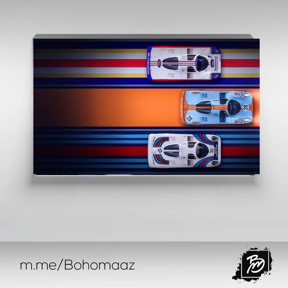 Plakat 100x70 Martini Racing Gulf Rothmans race car