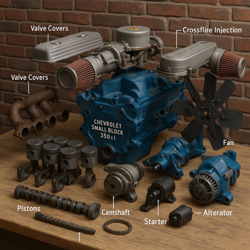 Peças Motor Chevrolet Corvette C3 1981 – V8 350ci