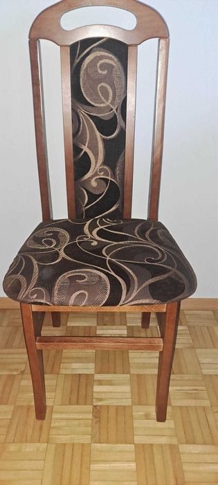 Krzesła drewniane tapicerowane 12 szt.