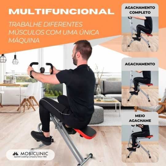 Equipamento de musculação VitalFit, dobrável, aço, máx. 125kg