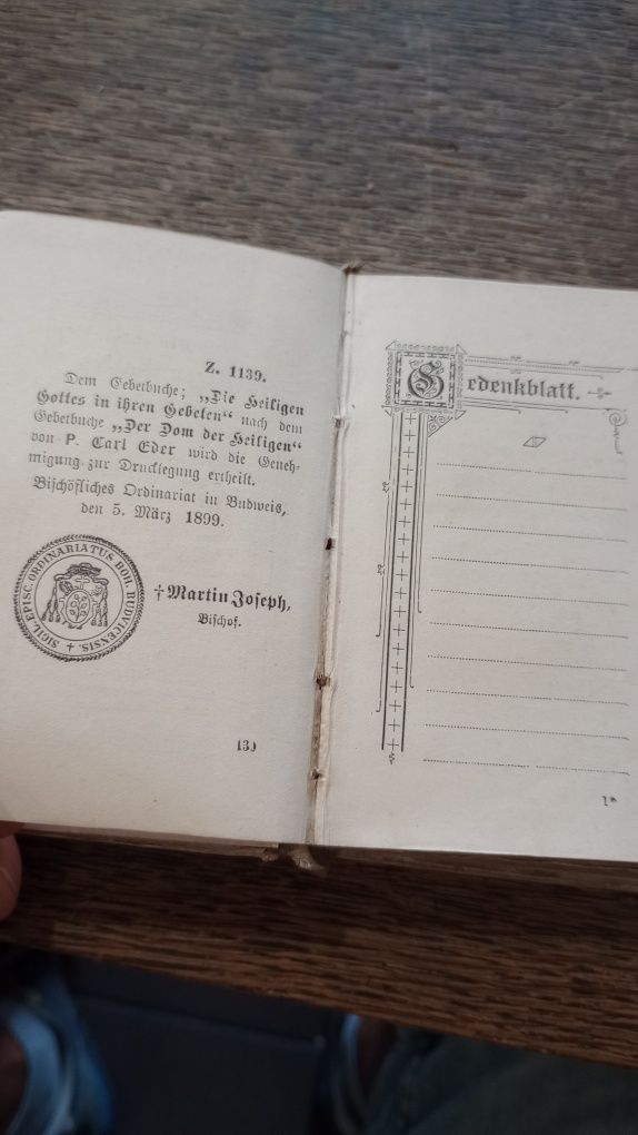 Stary modlitewnik 1899 rok Okazja