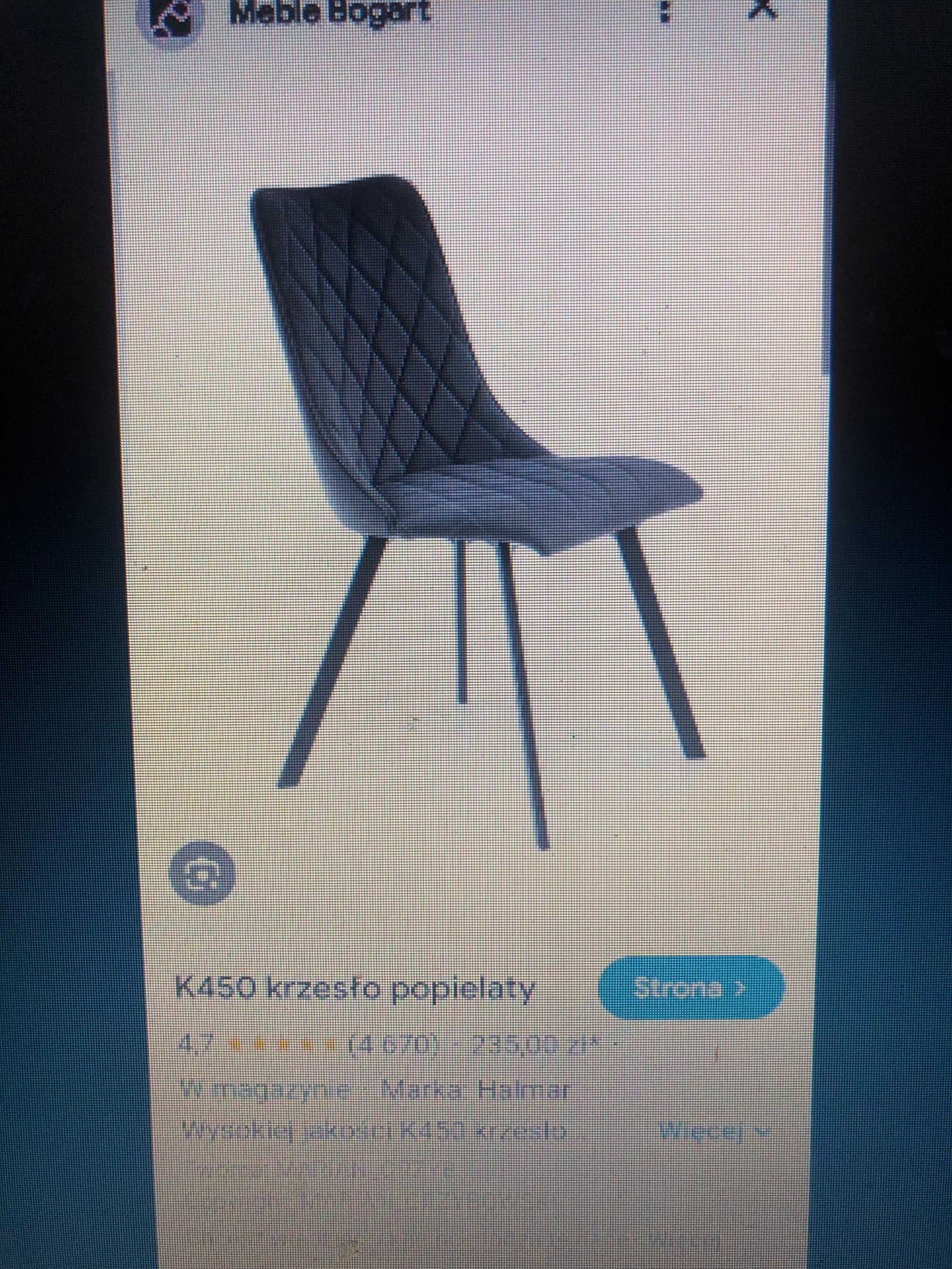 Krzesło tapicerowane NOWE